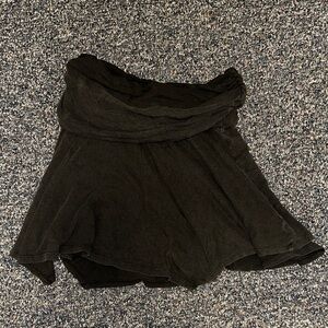Aerie Charcoal Foldover Skirt